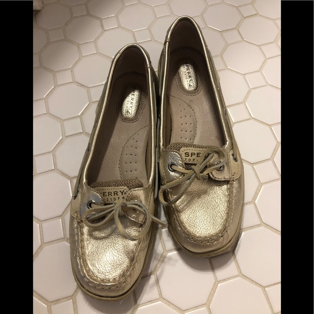Sperry Angelfish Gold Boat Shoe - 8.5